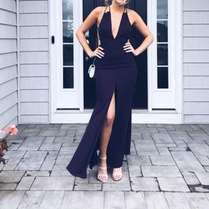 Plum/ purple long dress.